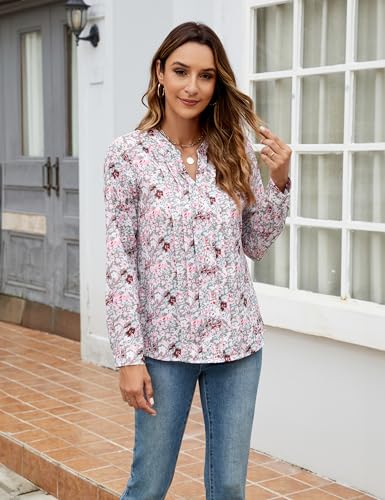 Image of Blooming Jelly Women's Long Sleeve Blouses Dressy Casual Business Work Tops
