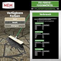 MEM Fix-Fertig-Fügenmörtel Basalt - 12.5 kg – Ansicht 7