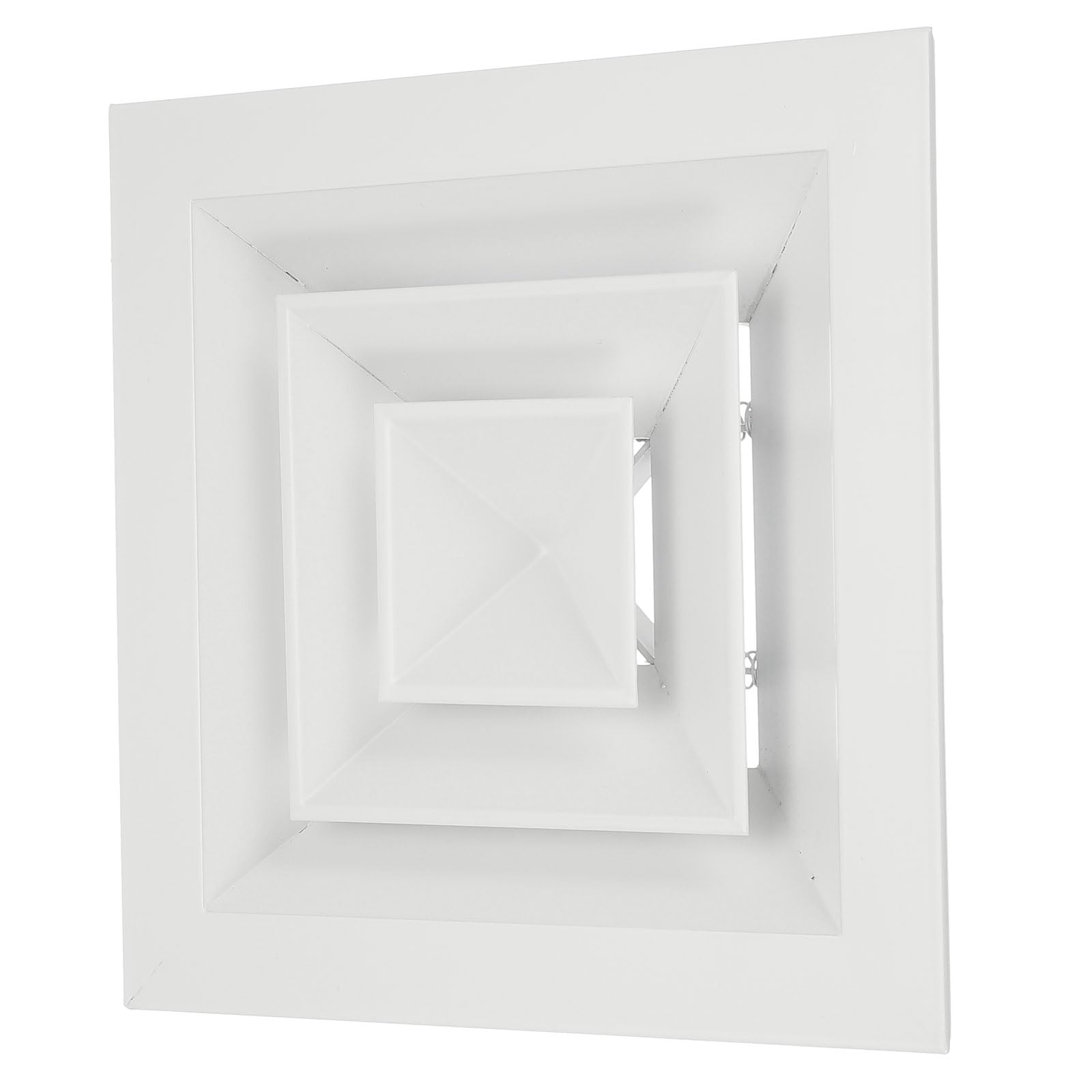 PATIKIL Difusor Cuadrado De Techo De 5" x 5",Cubierta De Rejilla Cuadrada De Aluminio Para HVAC Difusor De Techo Para Sistema HVAC Flujo Horizontal, Tamaño De Abertura De Conducto De 8"x8"