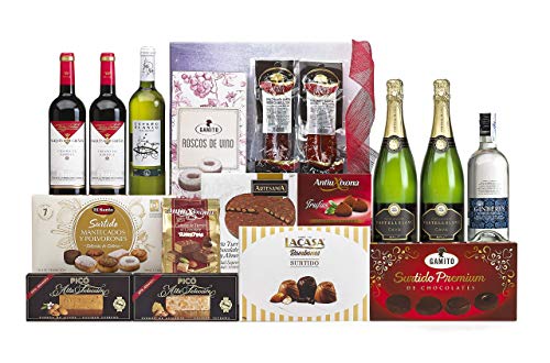 Lote Regalo Cesta de Navidad 2020 Gourmet · Regalo Personal o de Empresa · Agradecimiento Navideño. Incluye Opcionalmente Tarjeta Dedicada y Personalizada (Lote 04)