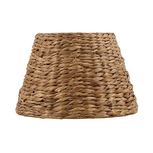 Image of Aspen Creative 32990, Empire Water Hyacinth Spider Shade, 9 inch Top x 14 inch Bottom x 9-1 /2 inch Slant