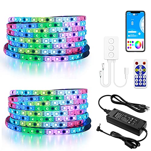 Tira LED Bluetooth ALITOVE 10m RGB Música IP65 miniatura 1