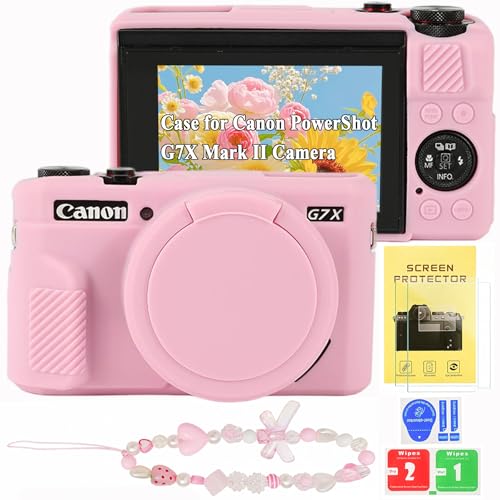 Funda para Canon Powershot G7X Mark II con correa de muñeca miniatura 1