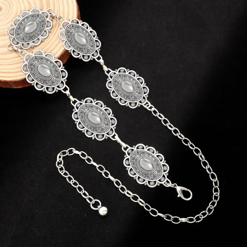 Kids Metal Waist Chain Belt Fashion Cute Body Belly Link Belt Chain for Girls Dress Skirts2