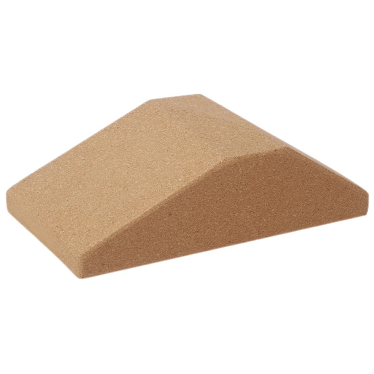 NAMOARLY Cork Yoga Block Non Slip Calf Stretch Ramp for Fitness Professional Stretch Board for Deep Squats Inclined Support for Ankle and Leg Exercises Natural Color