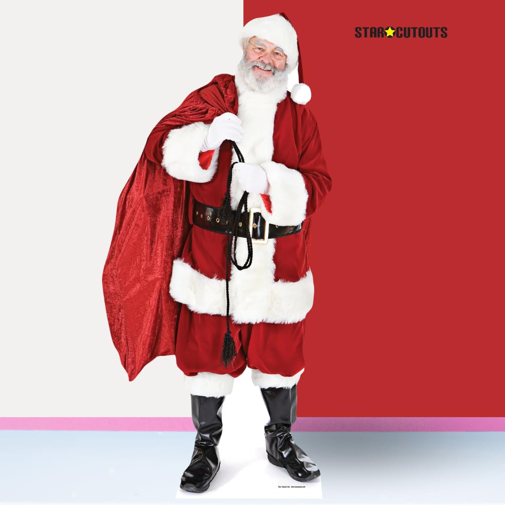 Star Cutouts - Stsc14 - Figurine Géante - Père Noel avec Sac De Jouets - 180 Cm