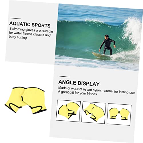 INOOMP 2 Pares Luvas De Auxílio À Natação Luvas De Fitness Aquático Luvas De Treinamento De Mergulho