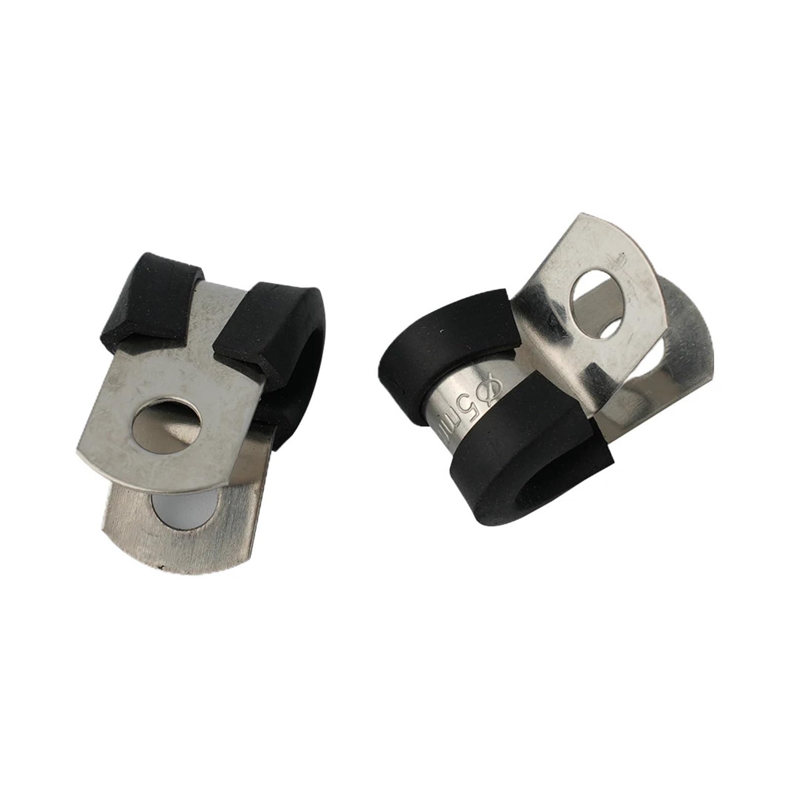 Fascette a P in Metallo per Cavi e canaline, Clip P-Clip for Tubi Freno Morsetti for condotti Cavi in ​​Filo Metallico Rivestiti in Gomma 5/16 Pollici