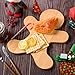 AWIZOM Christmas Wooden Cutting Board Gingerbread Man Shape Wood Charcuterie Board Bamboo Chopping Board Christmas Wood Serving Board Tray for Xmas Holiday Housewarming Present,13.39x10.43x0.59