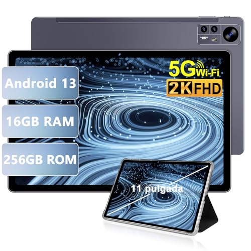AOCWEI Tablet 11 Pulgadas 2K Android 13 16GB RAM+256GB ROM (TF 512GB)|8600 mAh|5MP+13MP+2MP| 2000 *...