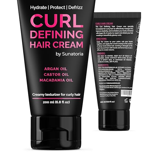 Curl Cream – Lightweight Leave-In Curl Defining Cream for Curly & Wavy Hair
