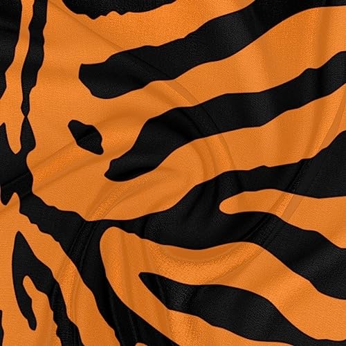 QsirBC Animal Tiger Stripe Square Silk Scarf, Summer Head Scarf, Hair Scarf for Women Soft Smoothness for Travel Yoga Handkerchief Shawl Sunscreen Gift 23.6× 23.6 Inches3