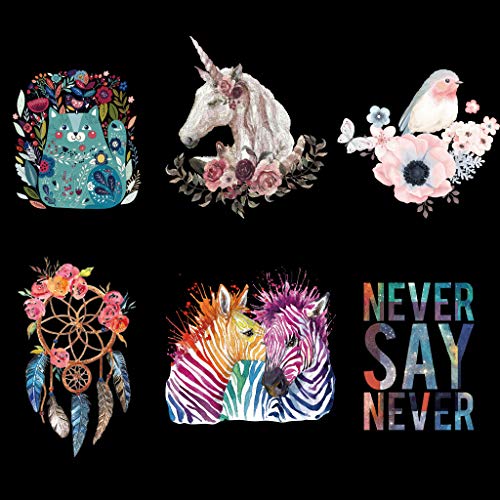 HELYZQ Adesivo de transferência de calor faça você mesmo para cavalo, passar a ferro, tecido de cami