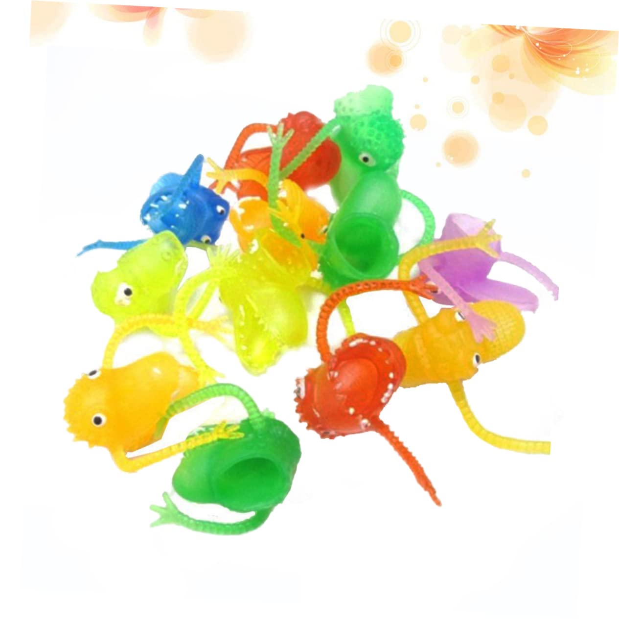 Toyvian 40pièces Marionnettes Doigts Dinosaures Amusantes pour Garçon Fille Jouets De Fête Anniversaire Motifs Aléatoires