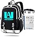 My Hero Academia - Mochila luminosa con puerto de carga USB, unisex, mochila de viaje BNHA + pulsera