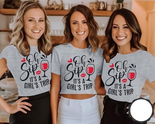 Image of Girls Trip Shirts for Women 2026 Girl Vacation Weekend Matching Tshirts Summer Vacay Mode Graphic Tees