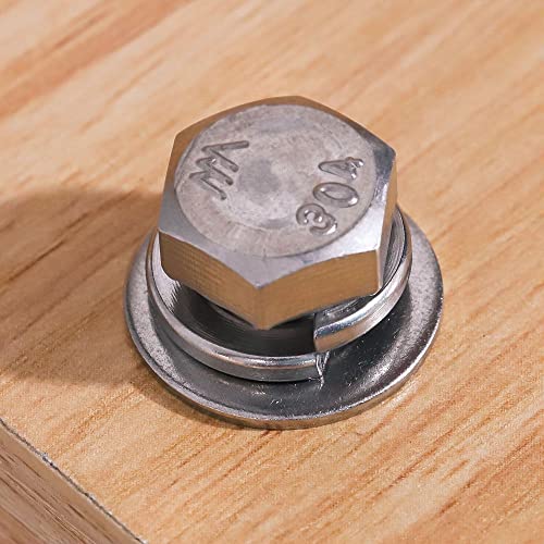 M6 Stainless Steel Flat Washer DIN9021, 50 PCS - Image 2