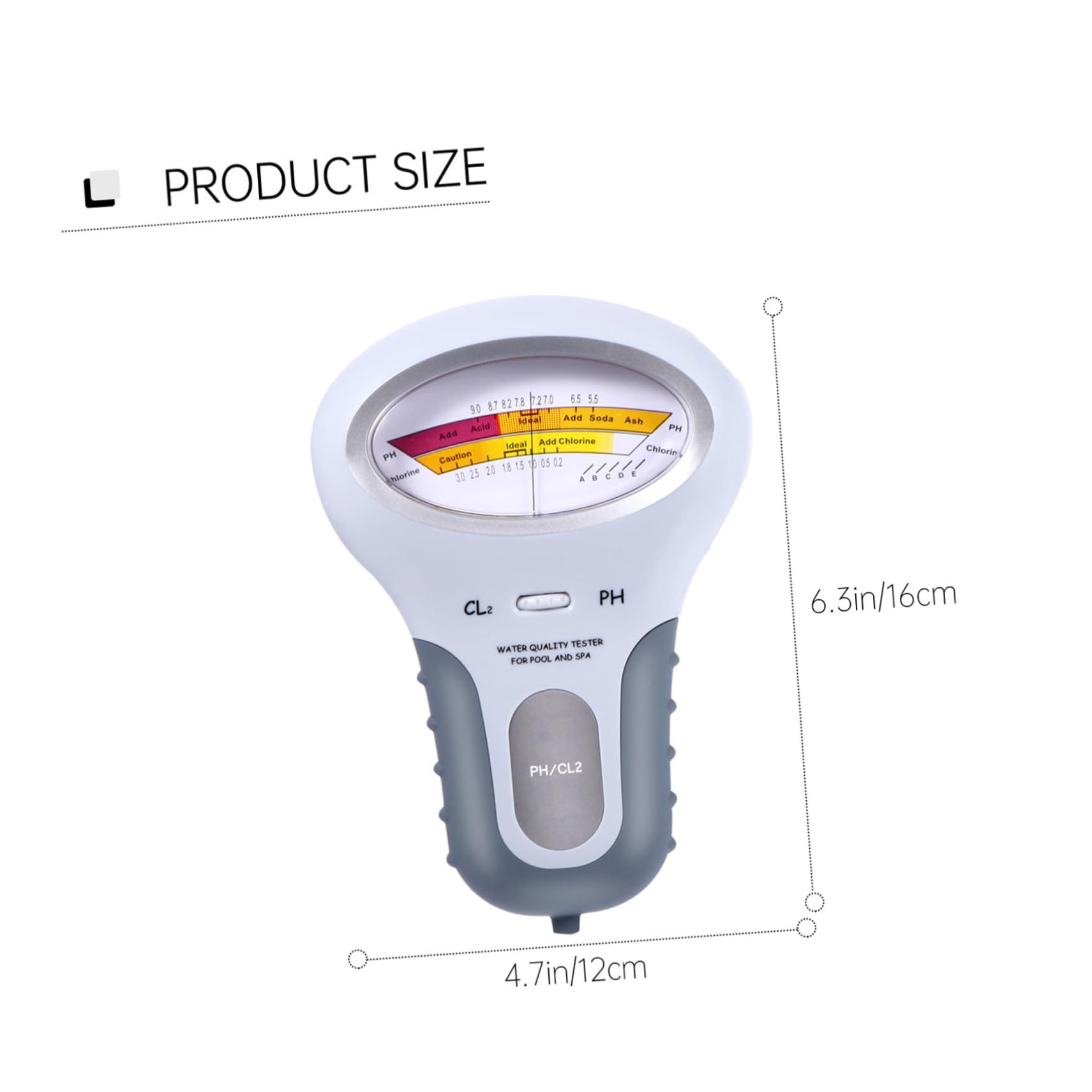 VANZACK 4piezas Medidor De Ph Para y Spa Tester De De Agua y Pantalla y De Sin Necesidad De Productos Químicos Para Agua De Piscina y Spa