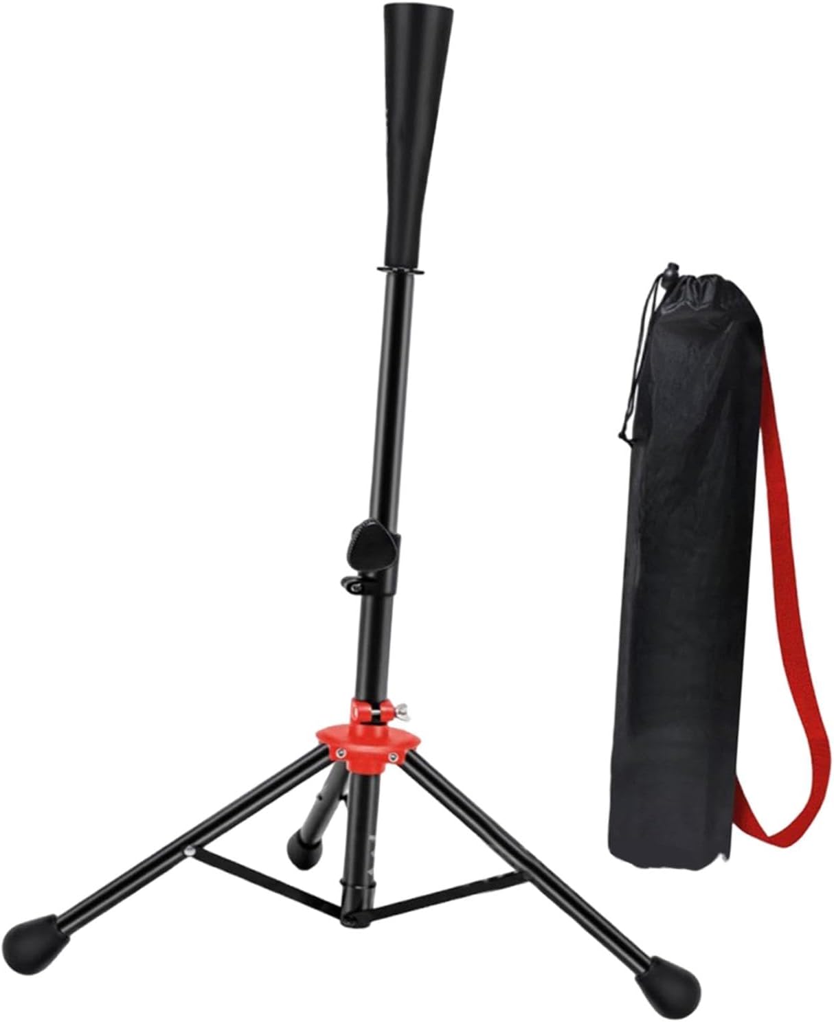 Baseball Batting Tee Women Men with Storage Bag Hitting Tee