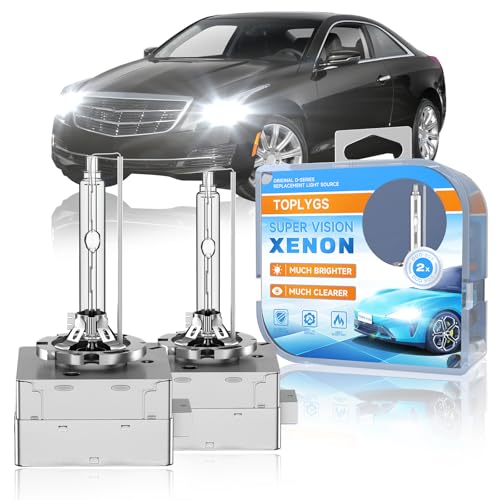 Image of 6000K D3S HID Xenon Headlight Bulb Fit for Cadillac ATS CTS XTS | High /Low Beam Xenon Light for Cadillac 2013-2019 ATS 2016-2019 CTS 2013-2017 XTS, 400% Brighter Long Lifespan, Pack of 2
