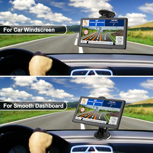 GPS Navigator for Car with 2025 US/CA/MX Offline Maps Free Update, 7 Inch Car GPS Navigation System for Vehicles RV Semi Truck Commercial Drivers with Voice Guidance Speedcam Alert, POI/ZIP Search, FM - Image 6