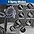 Handheld Shower Head with On Off Switch, Showerhead with Handheld 10 Sprayer Settings, 15 Stage for Hard Water Filtered Showerhead Remove Chlorine and Harmful Substance(Dazzle Black)