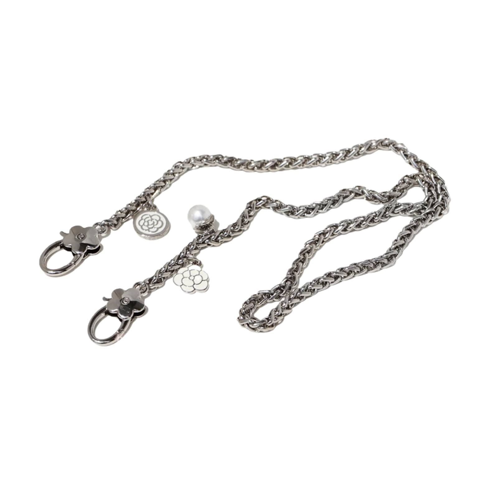 Tracolla A Catena Per Borsa BETESSIN - Cinturino Di Ricambio 160cm In Ferro Dorato Con Fibbia - Foto 3