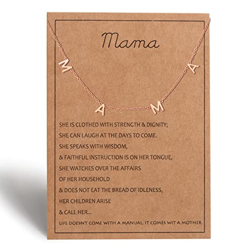 Collier Mama or rose le cadeau idéal pour célébrer une future maman avec tendresse