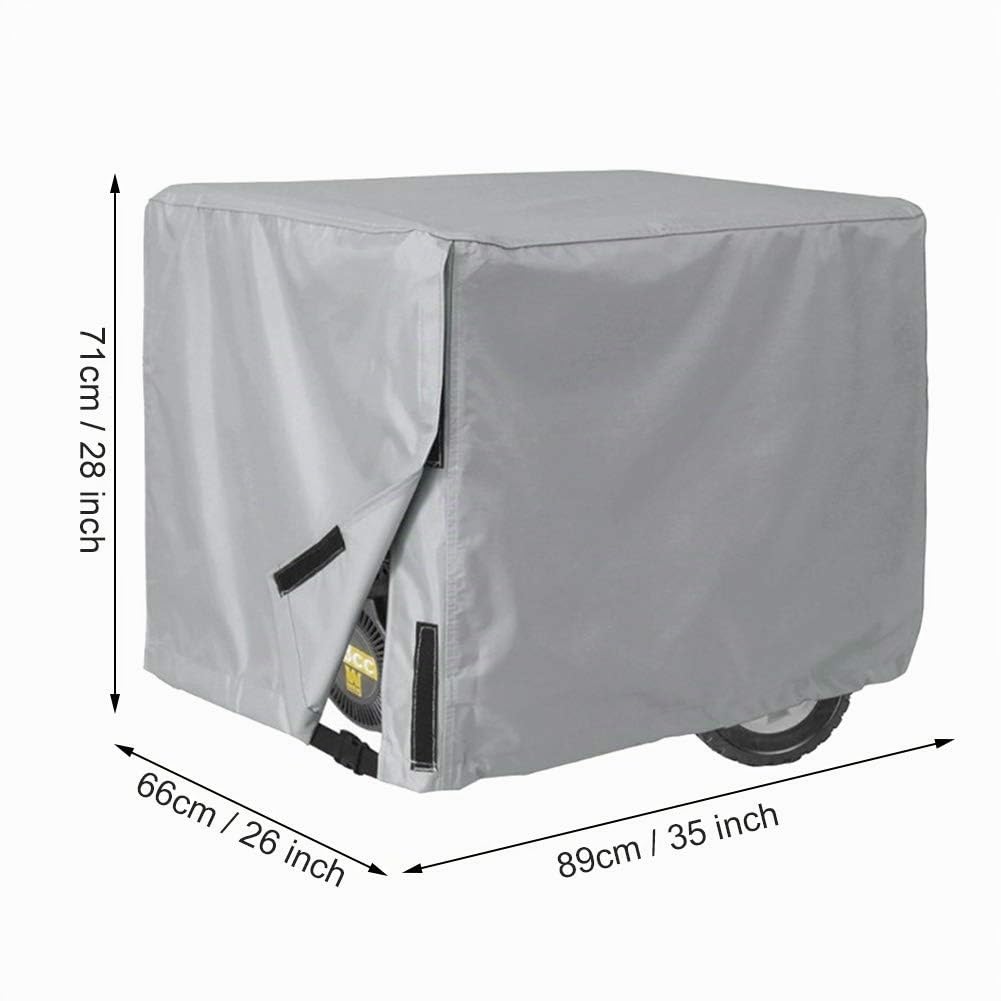 Housse Générateur 210D Imperméable Anti Poussière Jardin Terrasse | Tissu 210D résistant imperméable anti poussière coupe vent protection universelle générateur pour jardin terrasse extérieur