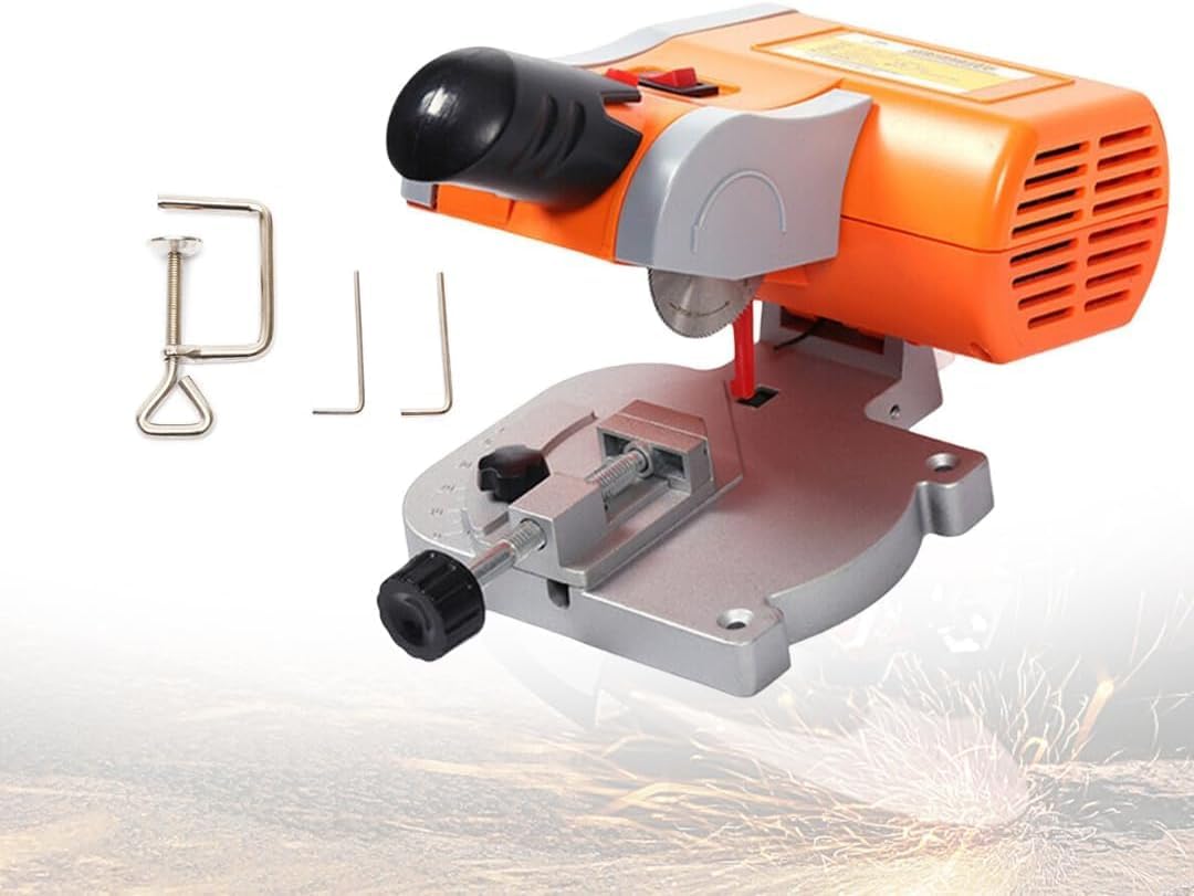 Miniaturowa piła ukosowa 90 W, przenośna przecinarka, z ostrzem stalowym 50 mm, prędkością 7800 obr./min i wyłącznikiem krańcowym, do modelarstwa i majsterkowania