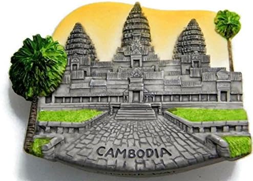 Angkor Wat CAMBODIA Souvenir Fridge Magnet Toy Set 3D Resin Collection