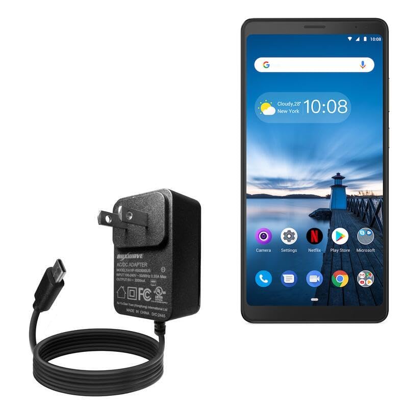 Cargador de pared BoxWave compatible con Lenovo Tab V7 15W miniatura 1