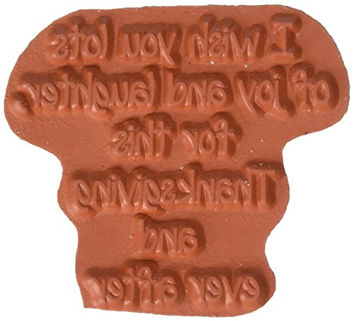 Gourmet Rubber Stamps I Wish You Lots of Joy & Laughter Cling Stamps, 2.75 x 4.75