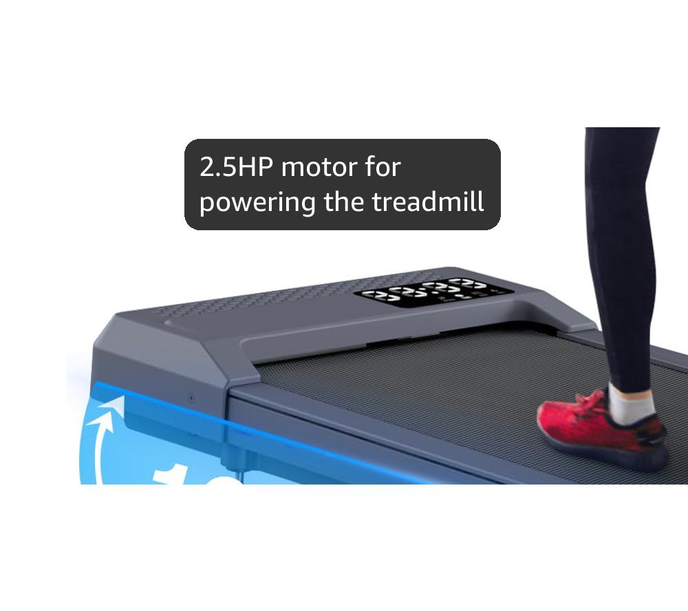 WELLFIT 10% Incline Walking Pad with Handle Bar, Foldable Treadmills for Home and Office, Under Desk Treadmill 320lbs Capacity, 3.0HP Voice Control, Portable Compact for Condo Space Saver Easy to Move