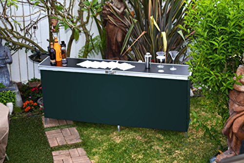 Trademark-Innovations-Portable-Bar-Table-Black Trademark Innovations Portable Bar Table Black