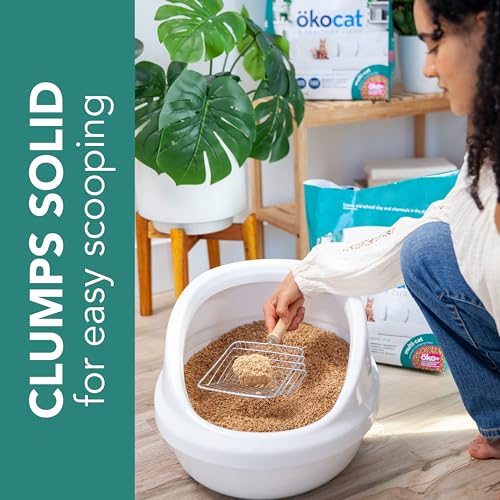 ökocat Multi-Cat Wood Clumping Cat Litter, Unscented, 12.6 pounds - Natural Ingredients, Obliterates Odors with Natural Odor Neutralizer, Clumps Solid, 99% Dust Free, Great for Multiple Cats - Thumbnail 5