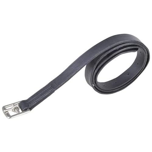 HKM 56639100 Shetty - Estribos Correa 80 cm, M, Color Negro