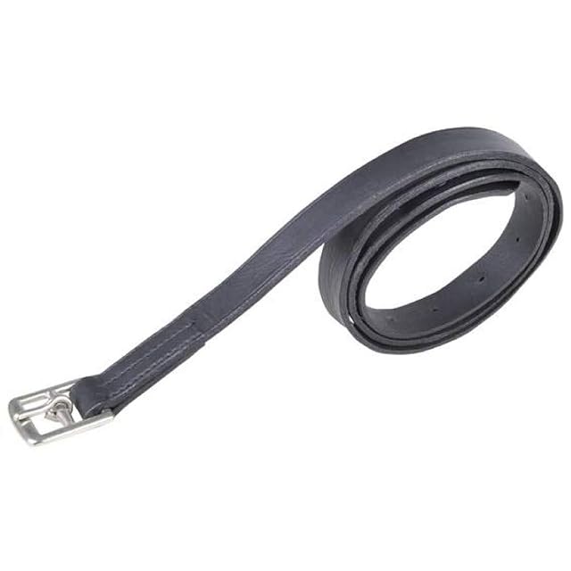 HKM 56639100 Shetty - Estribos Correa 80 cm, M, Color Negro