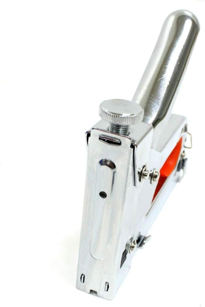 Three Way Tacker Staple Gun Kit w/ 600 Staples Crown Brad Nails,Jikkolumlukka