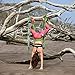 Aerial Trapeze Yoga Swing - [UPDATED VERSION] Pro Gym Strength Aerial Yoga Hammock - Inversion Trapeze Sling Exercise Equipment with Two Extender Hanging Straps - Blue Swings & Beginner Instructions