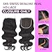 IDN BEAUTY SKINLIKE REAL HD 5x5 Lace Closure Human Hair 14 Inch Body Wave Closure Bleached Single Knots 5x5 Closure Ultra-thin HD Lace Closure Virgin Human Hair 0.1 mm Pre Plucked Hairline Closure