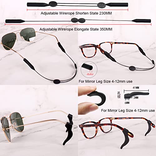 Image of ADBGV Cute Stylish Hard Shell Eyeglasses Cases Protective Case Storage Box With Glasses Cloth Eyeglass Strap for Girl Teen