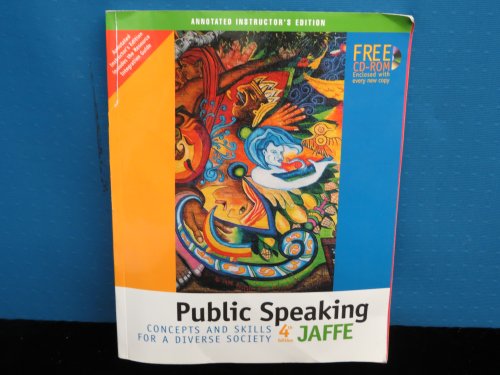 Public Speaking: Concepts and Skills for a Diverse Society, Annotated Instructors Edition. 4th
