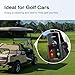 Efocakiox Golf Cart Phone Holder[Big Phones Friendly], Rotatable Universal Phone Mount Holder Compatible with iPhone/Samsung/Pixel and Smartphones, Golf Cart Accessories for EZGO Club Car Yamaha