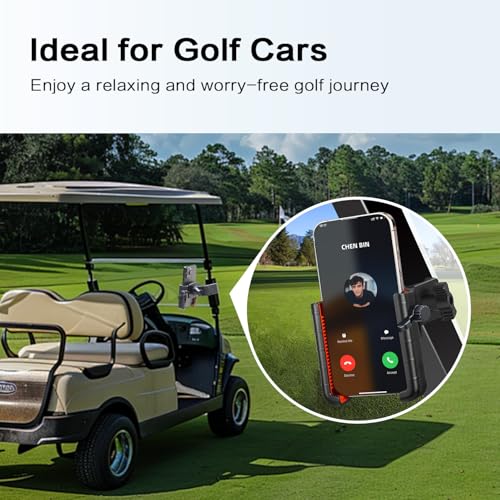Efocakiox Golf Cart Phone Holder Mount