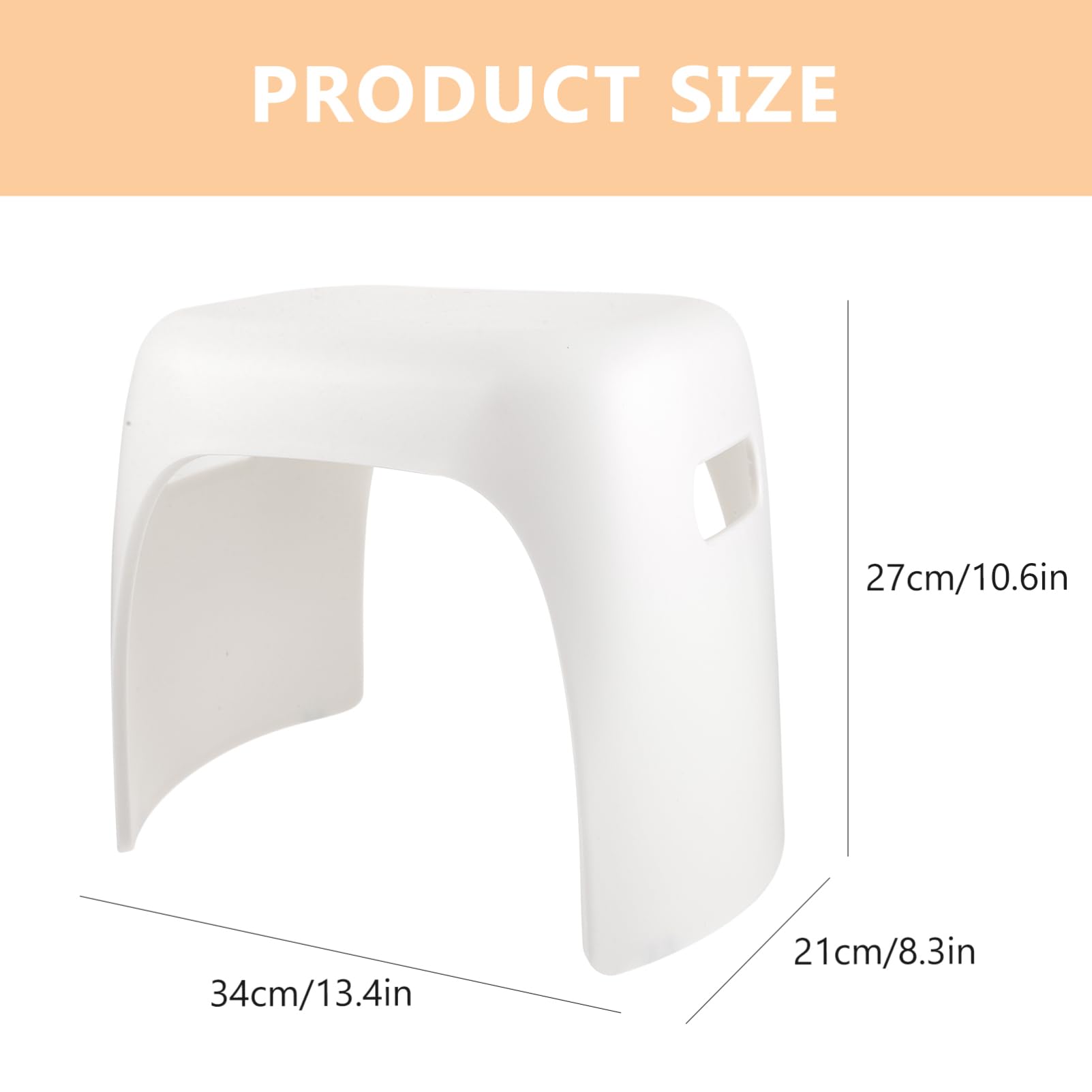 NOLITOY 1pc Lightweight Plastic Stool for Small Footstool for Home Use for Boy Girl and Material Smooth Edges Height for Safe