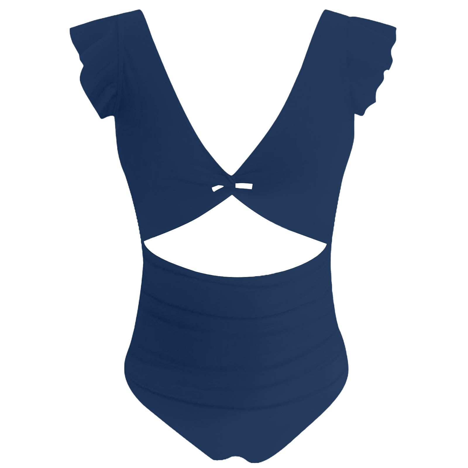 Bikini sexy da donna con vita a tinta unita, nero, S