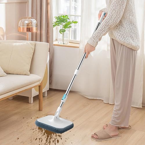 Kompakter Mop und Eimer, Wischeimer mit Auswringer, Bodenwischer mit Eimer, Wischmopp und Eimer mit Auswringer-Set für Zuhause, Wischeimer Set für Bodenreinigung und Wandreiniger – Bild 3