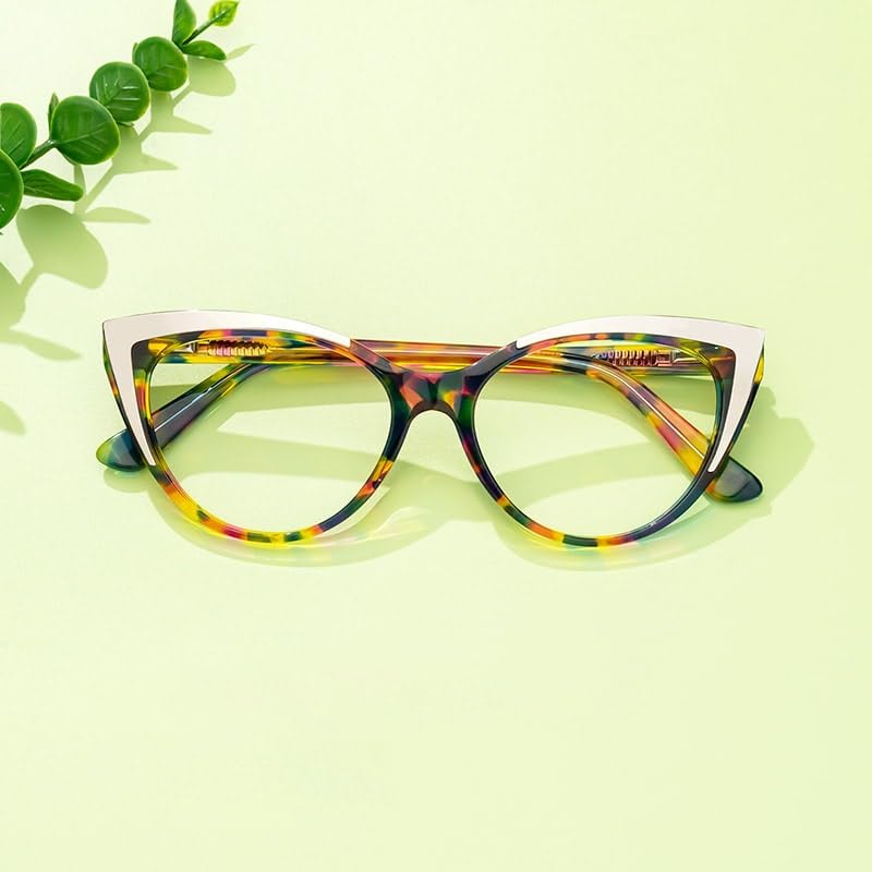 Image of VOOGLAM Cat Eye Blue Light Blocking Glasses for Women Anti UV Eyestrain Eyewear Langley GWX768674