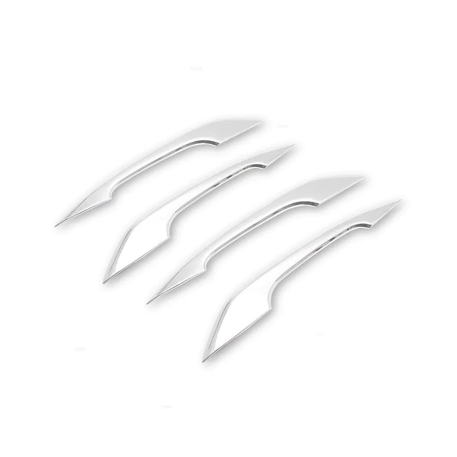 Sauanmnktp Silver Exterior Door Handle For Car For A4 B9 For A5 F5 For Q5 Fy 2018 2019 Car Exterior Door Handle Cover Abs(Silver)